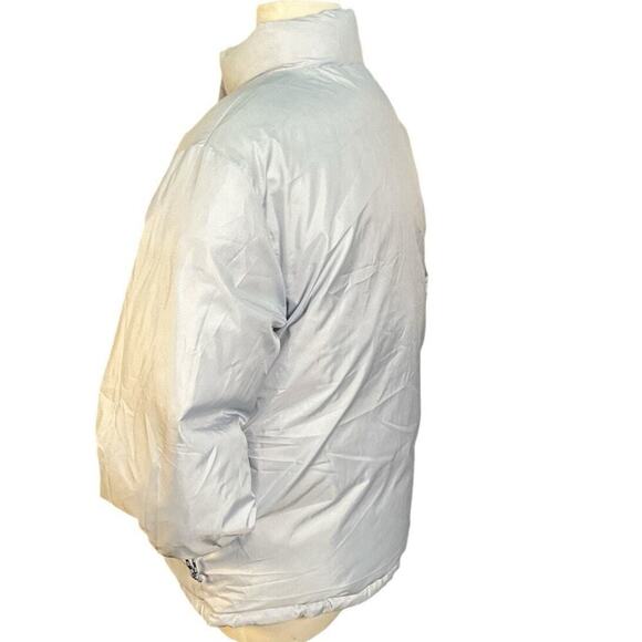 L.L.Bean Purple White reversible Down Puffer women’s Large Retro from 1990’s - Picture 12 of 16